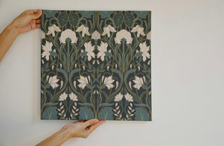 Green Art Nouveau Drawer Liner