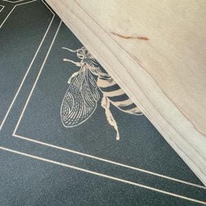 Grey Art Deco Bee Drawer Liner