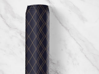 Navy and Gold Geometric Drawer Liner