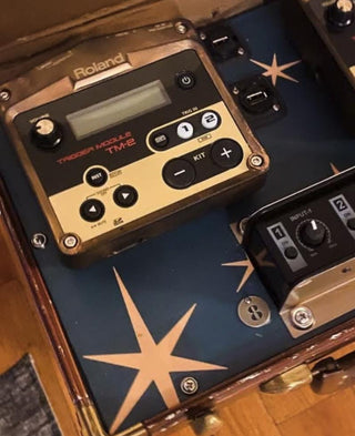 Teal Retro Star MCM Drawer Liner