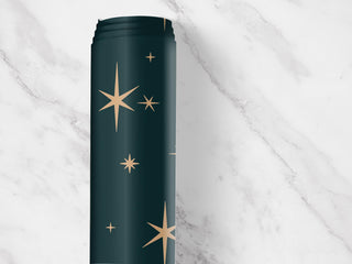 Teal Retro Star MCM Drawer Liner