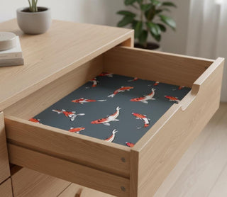 Japanese Koi Fish Drawer Liner