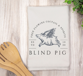 Blind Pig Speakeasy Bar Towel - Vintage Prohibition