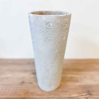 Stockholm Vase   Antique Cream   6.5x14