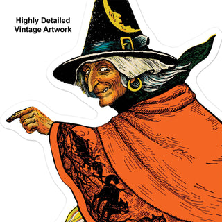 Plastic Vintage Halloween Yard Signs, 11½"-12¼", Pack of 6