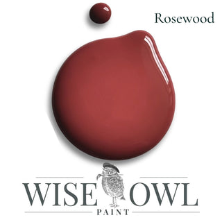 Rosewood Chalk Synthesis Paint bloop in rich pale burgundy for elegant furniture refinishing