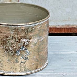 Distressed Gold Bucket