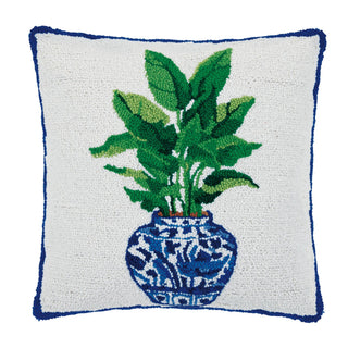 Blue Bird Of Paradise Plant Pillow