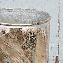 Distressed Gold Bucket