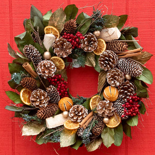 Cinnamon Orange & Pinecone
 Wreath