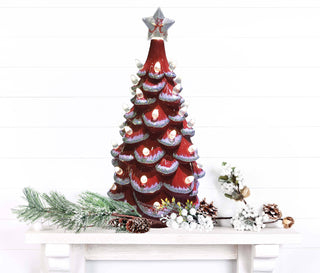 Alabama Ceramic Christmas Tree - 14 inch