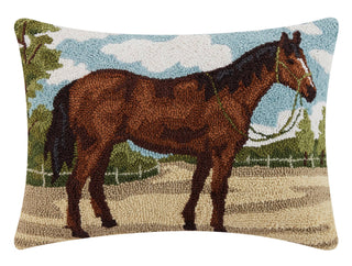 Brown Horse Hook Pillow