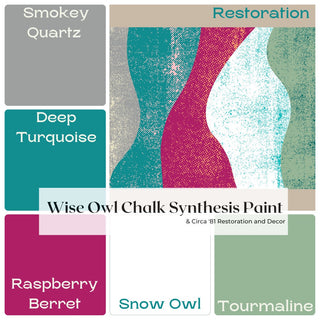 Deep Turquoise Wise Owl Chalk Synthesis Paint for furniture chalk paint for furniture turquoise chalk paint blue furniture blending paint