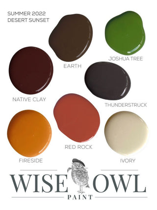 Fireside Wise Owl Chalk Synthesis Paint diy furniture diy chalk paint upcycle supply paint chalk style paint ombre blending paint mineral