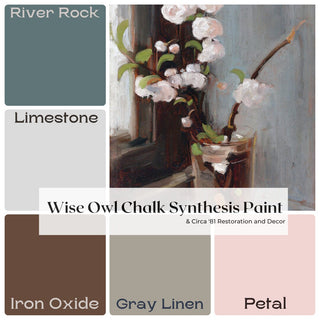 Gray Linen Wise Owl Chalk Synthesis Paint diy furniture diy chalk paint upcycle supply paint chalk style paint ombre blending paint