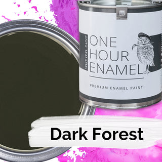 Wise Owl One Hour Enamel Paint DARK FOREST OHE furniture paint cabinet paint best enamel paint diy upcycle durable satin paint with topcoat