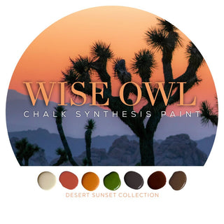 Joshua Tree Wise Owl Chalk Synthesis Paint, green chalk paint for furniture, furniture refinishing paint chalk style paint blending paint