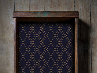 Navy Geometric Peel and Stick Drawer Liner