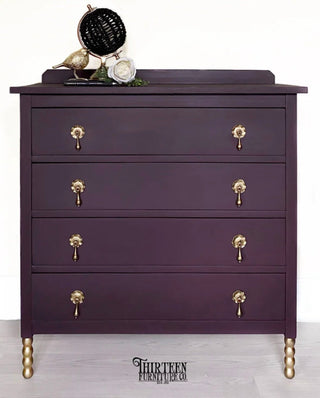 Black Cherry Wise Owl One Hour Enamel Paint for furniture paint diy cabinet paint best enamel paint durable satin paint with topcoat upcycle