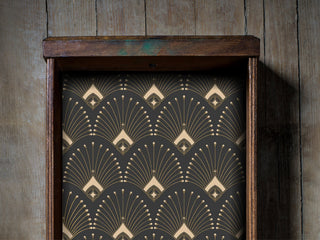 Art Deco Gold Fan Drawer Liner