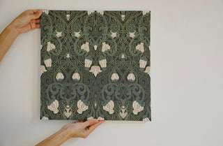 Dark Green Art Nouveau Drawer Liner