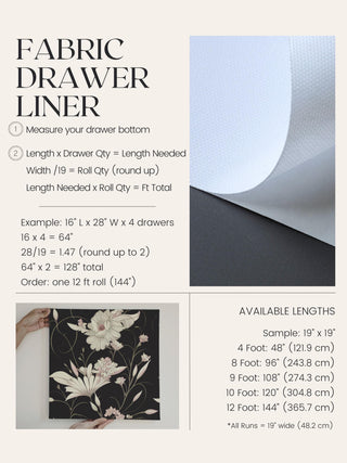 Blush Floral Peel and Stick Drawer Liner