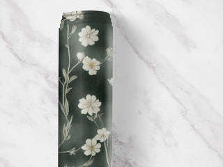 Green Vintage Floral Drawer Liner
