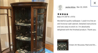 Green Art Nouveau Drawer Liner