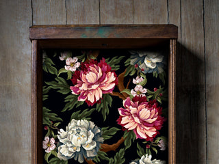 Dark Floral Moody Botanical Drawer Liner