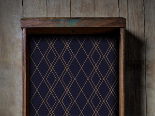 Navy and Gold Geometric Drawer Liner