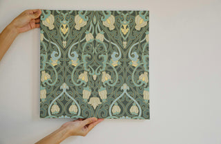 Sage Art Nouveau Drawer Liner