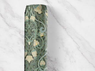 Sage Art Nouveau Drawer Liner