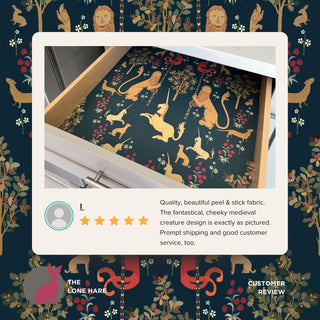 Medieval Fantasy Forest Drawer Liner, Peel and Stick or Paper shelf liner contact paper for drawers, Renaissance Shelf Liner