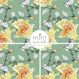 Mint by Michelle tissue paper seamless running design tissue paper for furniture decoupage