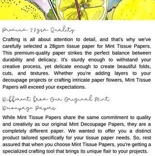 Pink Peacock Mint Floral Tissue Paper for Furniture, Bird Rice Paper for Furniture, pink decoupage tissue paper, rice paper for decoupage