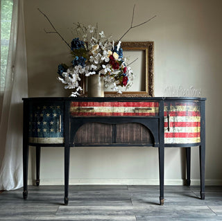 Stars and Stripes Mint by Michelle Decoupage Paper - The Lone HareDecoupageA1 (23” x 33”)A1 (23” x 33”)Decoupage PaperFurniture Art SuppliesFurniture Decoupage